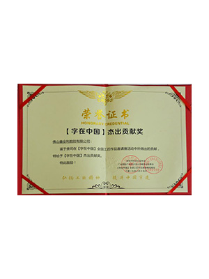 字在中國杰出貢獻(xiàn)獎(jiǎng)