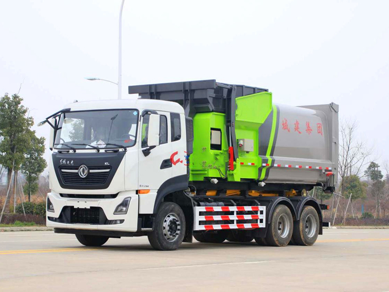 國(guó)六東風(fēng)天龍25噸套臂垃圾車